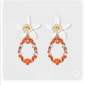 Sugarfix by baublebar mixed media flower earrings